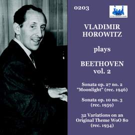 Horowitz Plays Beethoven, Vol. 2