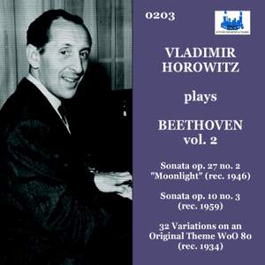 Horowitz Plays Beethoven, Vol. 2