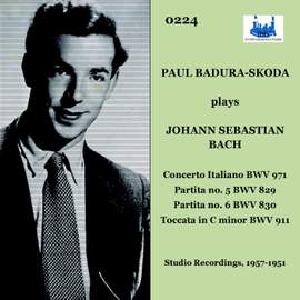 Paul Badura - Skoda plays Johann Sebastian Bach