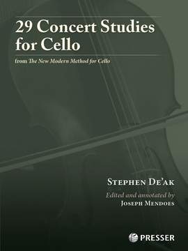 De'ak, S: 29 Concert Studies for Cello