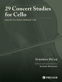 De'ak, S: 29 Concert Studies for Cello