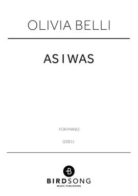 Olivia Belli: As I Was