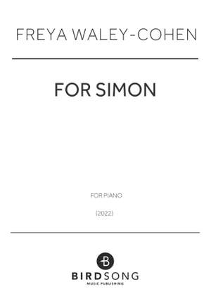 Freya Waley-Cohen: for Simon