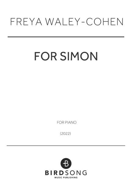 Freya Waley-Cohen: for Simon
