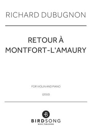 Richard Dubugnon: Retour à Montfort-l'Amaury