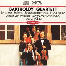 Johannes Brahms: Streichquartett Nr.3, B-Dur, Op. 67 / Anton von Webern: Rondo (1906) - Langsamer Satz (1905)