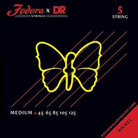 Fodera x DR Strings Bass Nickel Medium - 5 string 