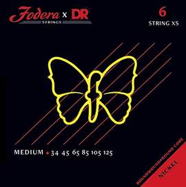 Fodera x DR Strings Bass Nickel Medium Short Scale - 6 String