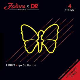 Fodera x DR Strings Bass Stainless Steel Light - 4 String