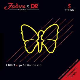 Fodera x DR Strings Bass Stainless Steel Light - 5 String