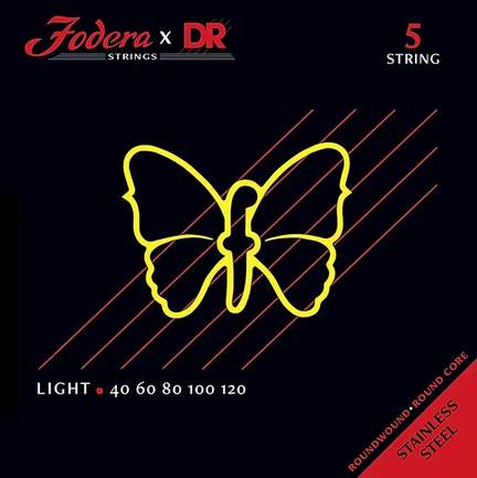 Fodera x DR Strings Bass Stainless Steel Light - 5 String