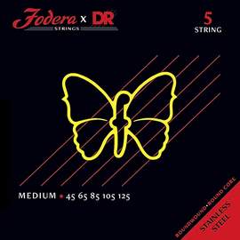 Fodera x DR Strings Bass Stainless Steel Medium - 5 String