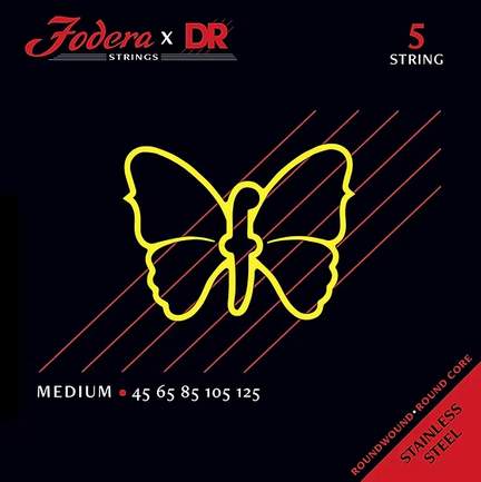 Fodera x DR Strings Bass Stainless Steel Medium - 5 String