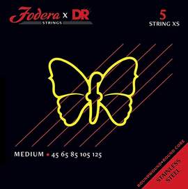 Fodera x DR Strings Bass Stainless Steel Medium Short Scale - 5 String