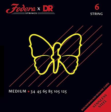 Fodera x DR Strings Bass Stainless Steel Medium - 6 String
