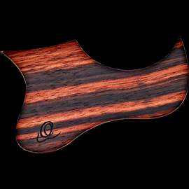 Ortega Wooden Pickguard for Soprano/Concert Ukulele Ebony