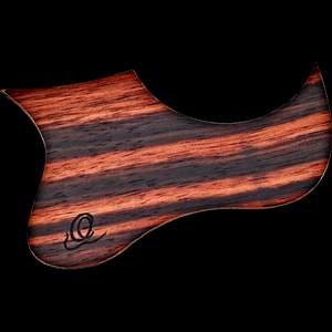 Ortega Wooden Pickguard for Soprano/Concert Ukulele Ebony