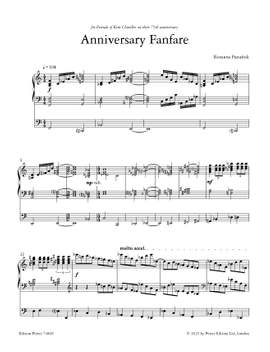 Panufnik, Roxanna: Anniversary Fanfare (organ)