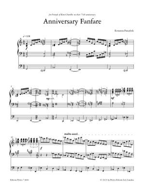 Panufnik, Roxanna: Anniversary Fanfare (organ)