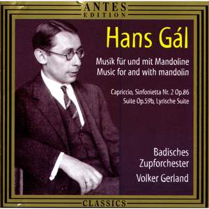 Hans Gál: Musik fuer und mit Mandoline