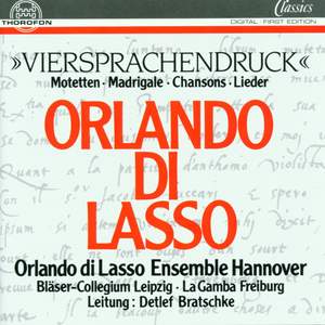 Orlando di Lasso: Viersprachendruck