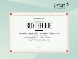 Buxtehude, D: Orgelwerke III/1 Vol. 3/1
