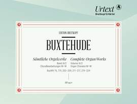 Buxtehude, D: Orgelwerke III/2 Vol. 3/2