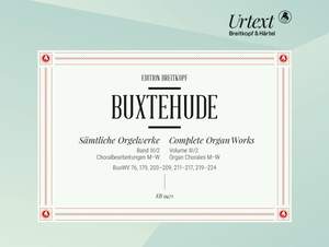 Buxtehude, D: Orgelwerke III/2 Vol. 3/2