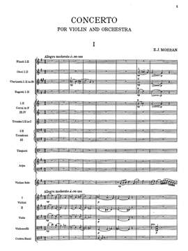 Moeran, Ernest John: Concerto for Violin and Orchestra