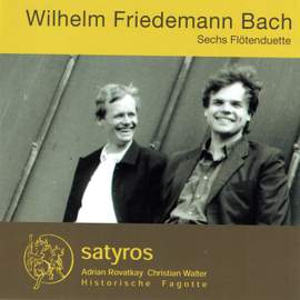 W.F. Bach: 6 Duets for 2 Flutes (Arr. for 2 Bassoons by Christian Walter and Adrian Rovatkay)