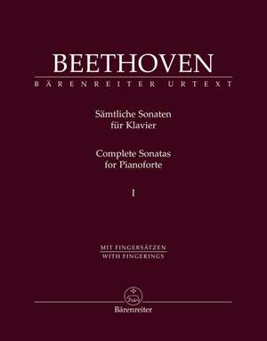 Beethoven, Ludwig van: Complete Sonatas for Pianoforte, Volume 1 (Fingered)