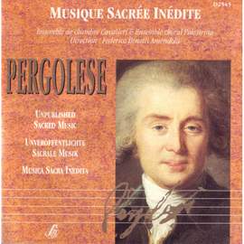 Musica Sacra Inedita: Giovanni Battista Pergolese