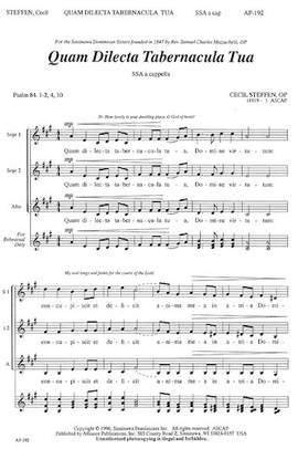 Cecil Steffen: Quam Dilecta Tabernacula