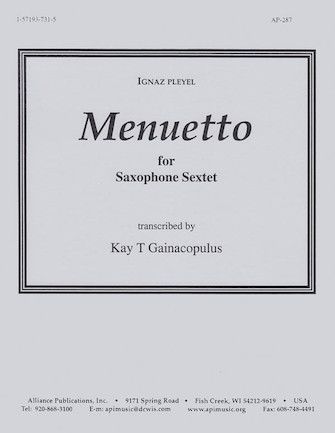 Menuetto - Sax Sextet