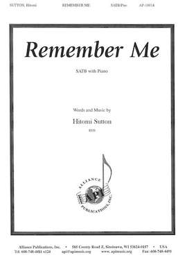 Hitomi Sutton: Remember Me