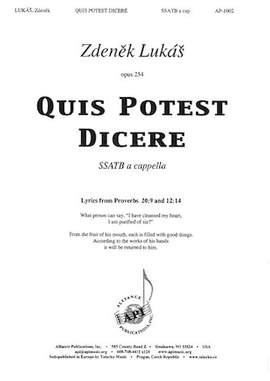Zdenek Lukás: Quis Potest Dicere