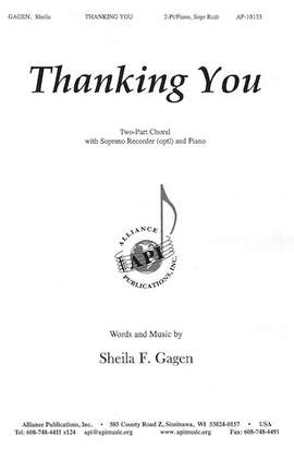 Sheila Gagen: Thanking You