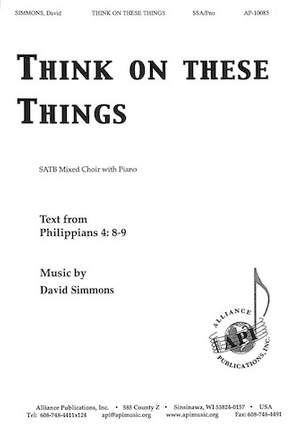David Simmons: Think on These Things