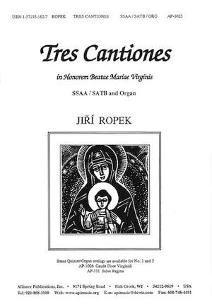 Jirí Ropek: Tres Cantiones in Honorem Beatae M Virginem