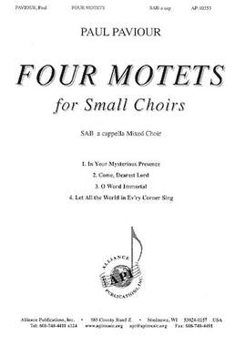 Paul Paviour: Four Motets for Small Choirs
