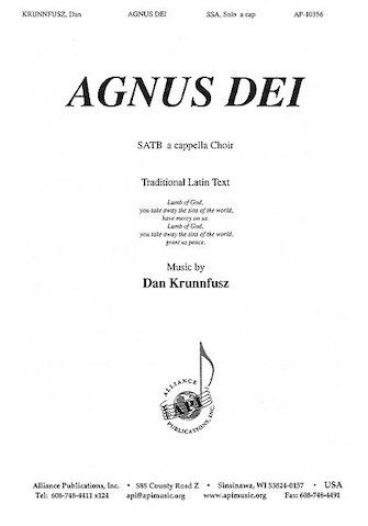 Dan Krunnfusz: Agnus Dei