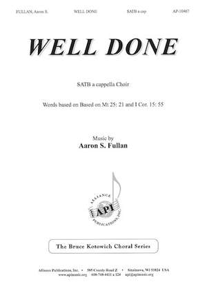 Aaron Fullan: Well Done