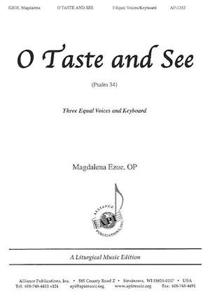 Magdalena Ezoe: O Taste and See (Ps.33)