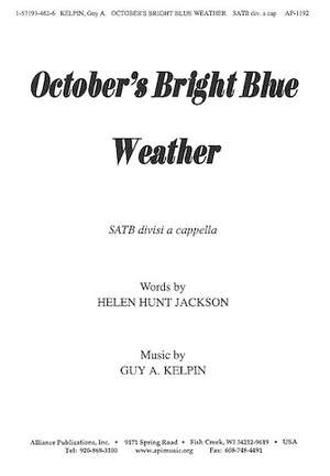 Guy A. Kelpin: October's Bright Blue Weather