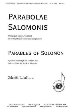 Zdenek Lukás: Parabolae Salomonis