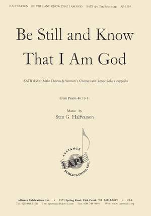 Sten G. Halfvarson: Be Still and Know