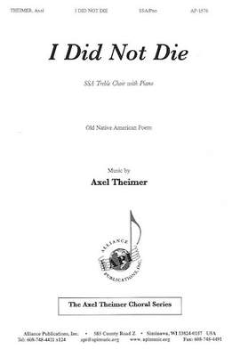 Axel Theimer: I Did Not Die