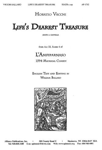 Horatio Vecchi: Life's Dearest Treasure