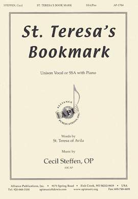 Cecil Steffen: St. Teresa's Bookmark/Let Nothing Disturb Thee