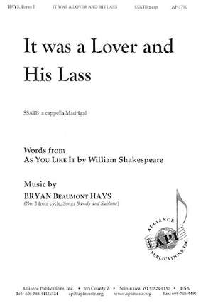 Bryan Beaumont Hays: It Was a Lover and His Lass